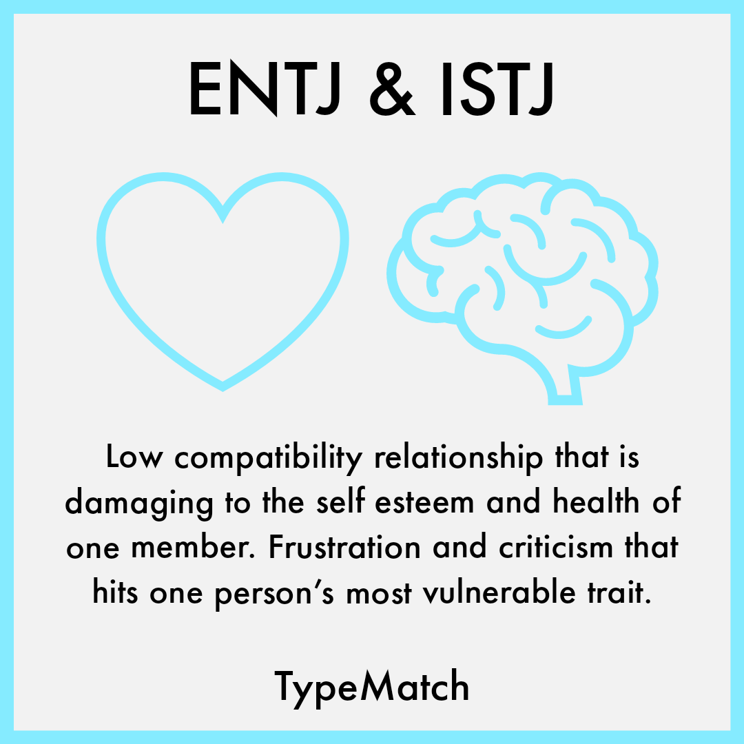 ENTJ and ISTJ Relationship TypeMatch