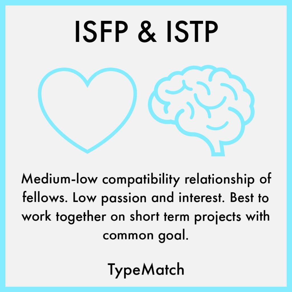 ISFP ISTP MATCH