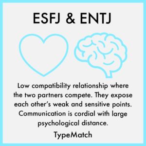 ENTJ ESFJ