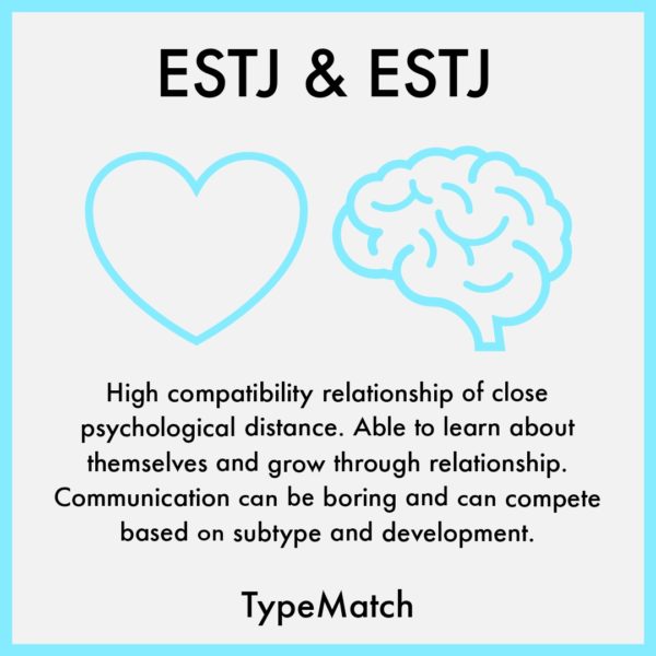 ESTJ and ESTJ Relationship TypeMatch